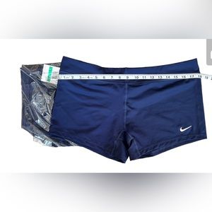 2 pair NEW Navy blue Nike 3” volleyball spandex
